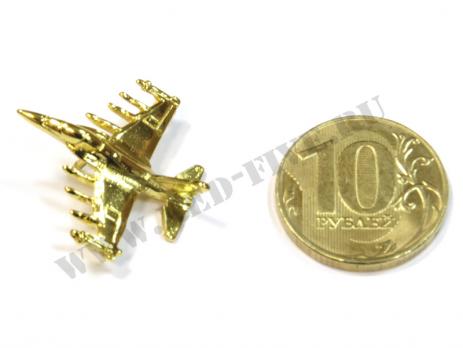Значок Як-130 золотистый