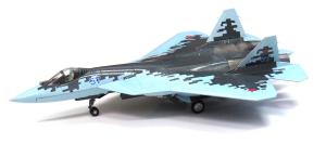 Модель металлическая Су-57 1/72 голубая