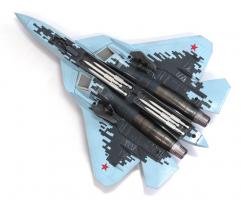 Модель металлическая Су-57 1/72 голубая