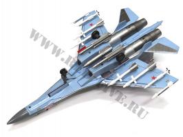 Модель металлическая Су-35 1/48 серая