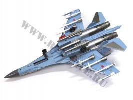Модель металлическая Су-35 1/48 синий камуфляж
