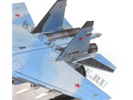 Модель металлическая Су-35 1/48 синий камуфляж